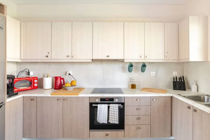 A full kitchen, ready for everything from quick coffees to family feasts